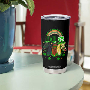 Funny St Patrick's Day Horse Tumbler Cup Happy St Horsetrick's Day Shamrock TS11 Print Your Wear