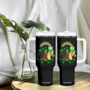 Funny St Patrick's Day Horse Tumbler With Handle Happy St Horsetrick's Day Shamrock TS11 Print Your Wear