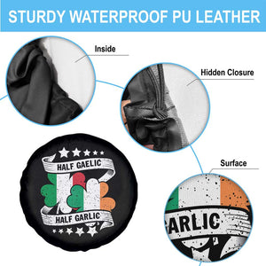 Funny Half Gaelic Half Garlic Spare Tire Cover Irish Italian St. Patrick's Day TS11 Print Your Wear