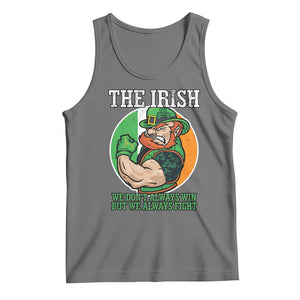 Funny The Irish We Don't Always Win But We Always Fight Tank Top TS11 Black Heather Print Your Wear