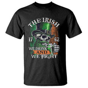 Irish Soldiers 1762 T Shirt The Irish We Drink And We Fight Shamrock Skull Beer TS11 Black Print Your Wear