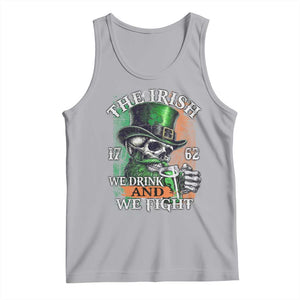 Irish Soldiers 1762 Tank Top The Irish We Drink And We Fight Shamrock Skull Beer TS11 Athletic Heather Print Your Wear