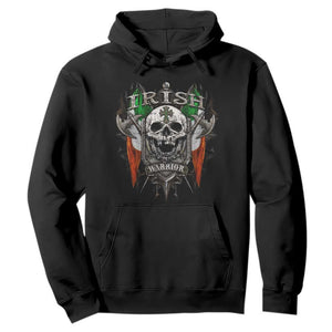 Funny Irish Warrior Hoodie Vintage Skull Celtic Cross Ireland Flag TS11 Black Print Your Wear