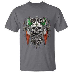 Funny Irish Warrior T Shirt Vintage Skull Celtic Cross Ireland Flag TS11 Charcoal Print Your Wear