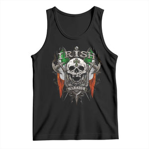 Funny Irish Warrior Tank Top Vintage Skull Celtic Cross Ireland Flag TS11 Black Print Your Wear