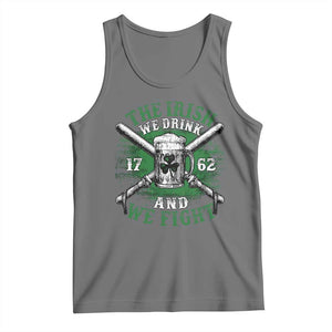 Irish Soldiers 1762 Tank Top The Irish We Drink And We Fight Shamrock Beer Parade TS11 Black Heather Print Your Wear