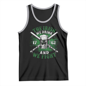 Irish Soldiers 1762 Tank Top The Irish We Drink And We Fight Shamrock Beer Parade TS11 Black Athletic Heather Print Your Wear