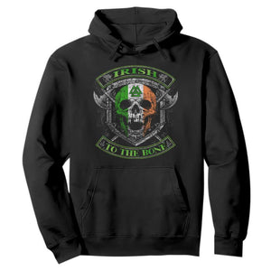 Irish Viking Hoodie Irish To The Bone Vintage Ireland Flag Skull TS11 Black Print Your Wear