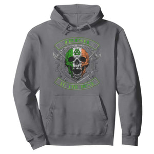 Irish Viking Hoodie Irish To The Bone Vintage Ireland Flag Skull TS11 Charcoal Print Your Wear