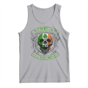 Irish Viking Tank Top Irish To The Bone Vintage Ireland Flag Skull TS11 Athletic Heather Print Your Wear