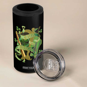Irish Pride 4 in 1 Can Cooler Tumbler Erin Go Bragh Harp Shamrock St Patrick's Day TS11 Print Your Wear