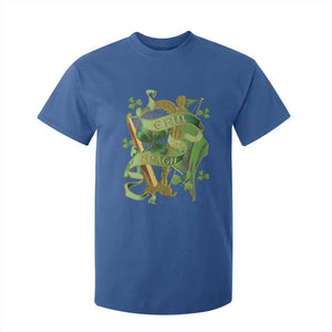 Irish Pride T Shirt For Kid Erin Go Bragh Harp Shamrock St Patrick's Day TS11 Royal Blue Print Your Wear