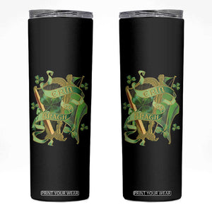Irish Pride Skinny Tumbler Erin Go Bragh Harp Shamrock St Patrick's Day TS11 Black Print Your Wear