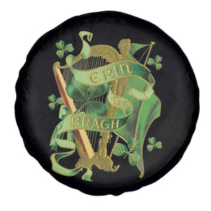 Irish Pride Spare Tire Cover Erin Go Bragh Harp Shamrock St Patrick's Day TS11 Print Your Wear
