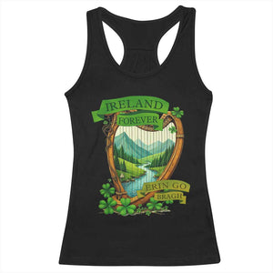 Irish Pride Racerback Tank Top Ireland Forever Erin Go Bragh Harp Shamrock TS11 Black Print Your Wear