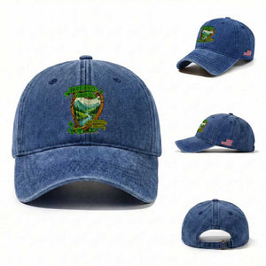 Irish Pride Washed Cotton Baseball Cap Ireland Forever Erin Go Bragh Harp Shamrock TS11 Washed Cap Universal Fit Royal Blue Print Your Wear