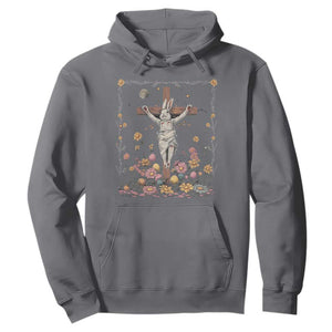 Christian Religious Easter Day Bunny Floral Christ Jesus Hoodie TS11 Charcoal Print Your Wear
