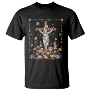 Christian Religious Easter Day Bunny Floral Christ Jesus T Shirt TS11 Black Print Your Wear