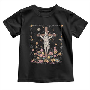 Christian Religious Easter Day Bunny Floral Christ Jesus Toddler T Shirt TS11 Black Print Your Wear