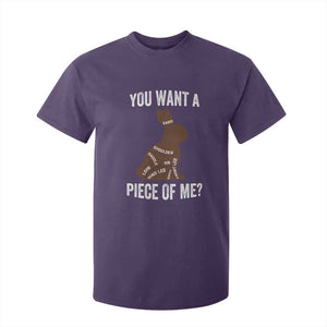 Funny You Want A Piece Of Me T Shirt For Kid Chocolate Easter Bunny TS11 Purple Print Your Wear