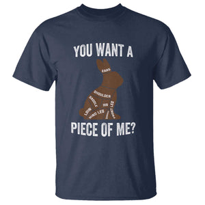Funny You Want A Piece Of Me T Shirt Chocolate Easter Bunny TS11 Navy Print Your Wear