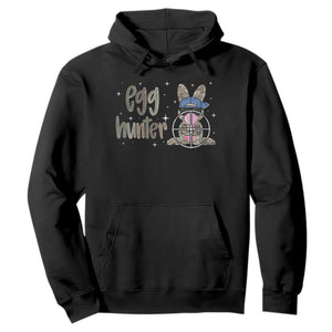Funny Egg Hunter Hoodie Bunny Hunting Backward Cap Camouflage TS11 Black Print Your Wear
