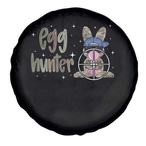 Funny Egg Hunter Spare Tire Cover Bunny Hunting Backward Cap Camouflage TS11 Print Your Wear