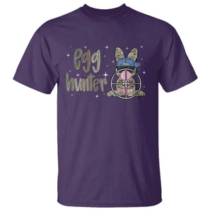 Funny Egg Hunter T Shirt Bunny Hunting Backward Cap Camouflage TS11 Purple Print Your Wear