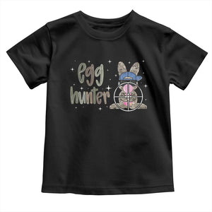 Funny Egg Hunter Toddler T Shirt Bunny Hunting Backward Cap Camouflage TS11 Black Print Your Wear