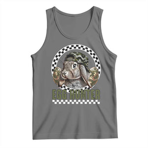 Funny Easter Day Egg Hunter Tank Top Bunny Hunting Camo Egg TS11 Black Heather Print Your Wear