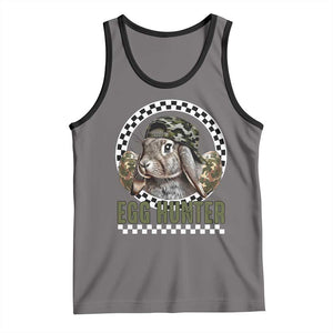 Funny Easter Day Egg Hunter Tank Top Bunny Hunting Camo Egg TS11 Deep Heather Black Print Your Wear