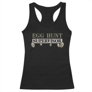 Funny Easter Egg Hunt Supervisor Racerback Tank Top Camouflage Camo Egg Hunting Easter Day TS11 Black Print Your Wear