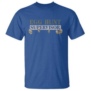 Funny Easter Egg Hunt Supervisor T Shirt Camouflage Camo Egg Hunting Easter Day TS11 Royal Blue Print Your Wear