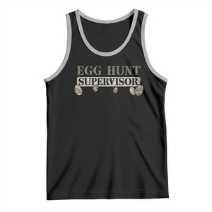 Funny Easter Egg Hunt Supervisor Tank Top Camouflage Camo Egg Hunting Easter Day TS11 Black Athletic Heather Print Your Wear