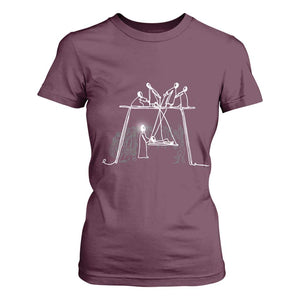 Paralyzed Man Christian Religious Jesus Healing T Shirt For Women TS11 Maroon Print Your Wear