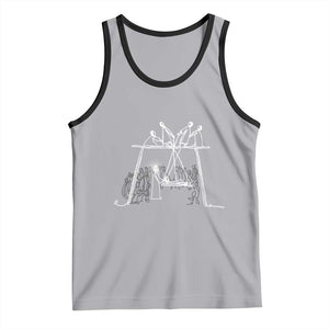 Paralyzed Man Christian Religious Jesus Healing Tank Top TS11 Athletic Heather Black Print Your Wear