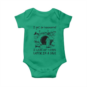 Funny I Got So Hammered I Woke Up 3 Days Later In A Cave Baby Onesie Christian Easter Day Religious TS11 Irish Green Print Your Wear