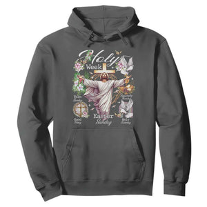 Religious Christian Easter Holy Week Christ Jesus Hoodie TS11 Dark Heather Print Your Wear