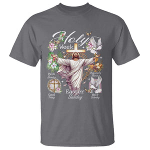 Religious Christian Easter Holy Week Christ Jesus T Shirt TS11 Charcoal Print Your Wear
