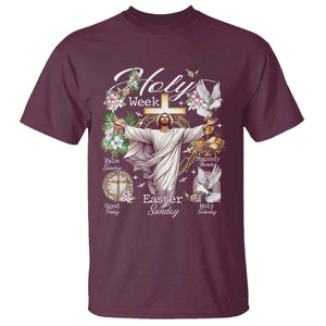 Religious Christian Easter Holy Week Christ Jesus T Shirt TS11 Maroon Print Your Wear