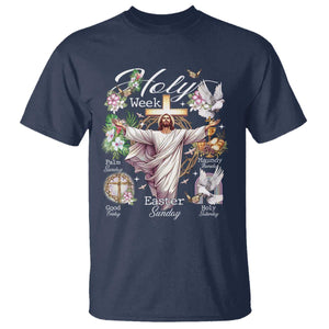 Religious Christian Easter Holy Week Christ Jesus T Shirt TS11 Navy Print Your Wear
