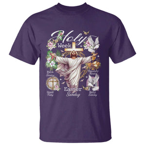 Religious Christian Easter Holy Week Christ Jesus T Shirt TS11 Purple Print Your Wear