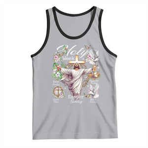 Religious Christian Easter Holy Week Christ Jesus Tank Top TS11 Athletic Heather Black Print Your Wear