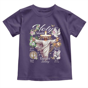 Religious Christian Easter Holy Week Christ Jesus Toddler T Shirt TS11 Purple Print Your Wear