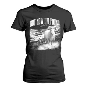 But Now I'm Found T Shirt For Women Christian Faith Sheep TS11 Black Print Your Wear