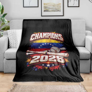 Venezuela Champions 2026 Baseball Lover Venezuelan Flag Throw Blanket TS11 Print Your Wear