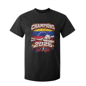 Venezuela Champions 2026 Baseball Lover Venezuelan Flag T Shirt For Kid TS11 Black Print Your Wear
