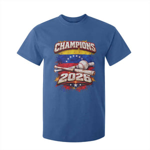 Venezuela Champions 2026 Baseball Lover Venezuelan Flag T Shirt For Kid TS11 Royal Blue Print Your Wear