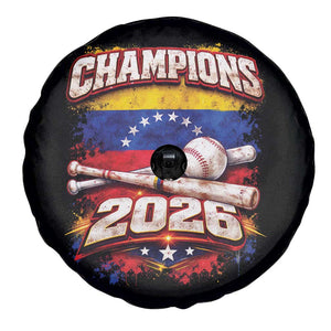 Venezuela Champions 2026 Baseball Lover Venezuelan Flag Spare Tire Cover TS11 Print Your Wear