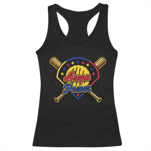 Arepa Power Venezuela Baseball Lover Racerback Tank Top Venezuelan Pride TS11 Black Print Your Wear